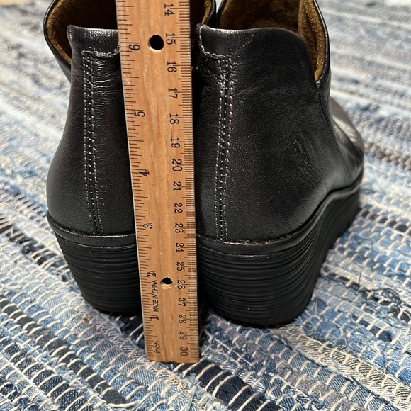 Fly London women’s Yip leather booties Red Burgundy Gray - Picture 9 of 14